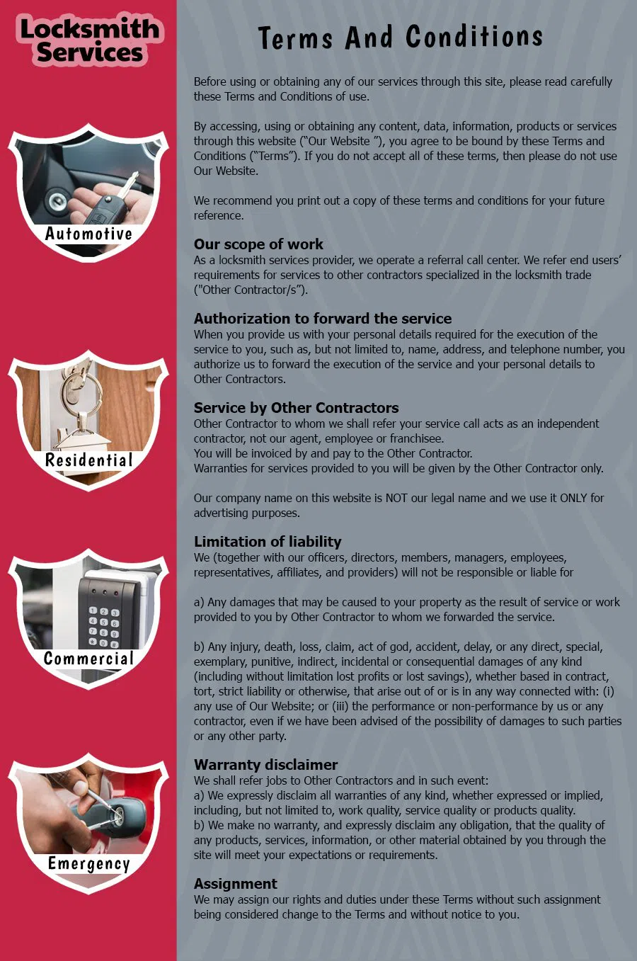 Brooklyn Special Locksmith Brooklyn, NY 718-971-9679 - TermsAndCondition-14